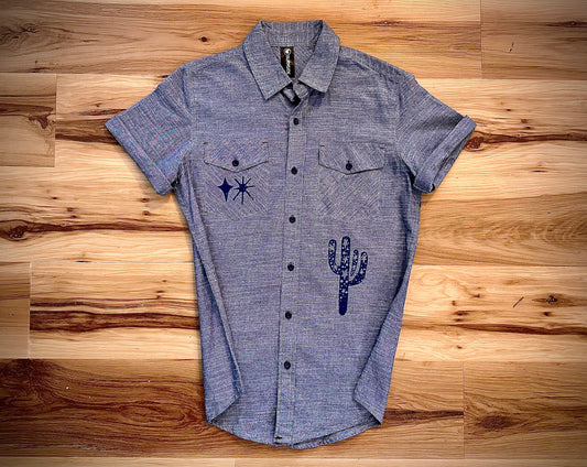 Desert Vibes Short Sleeve Button up