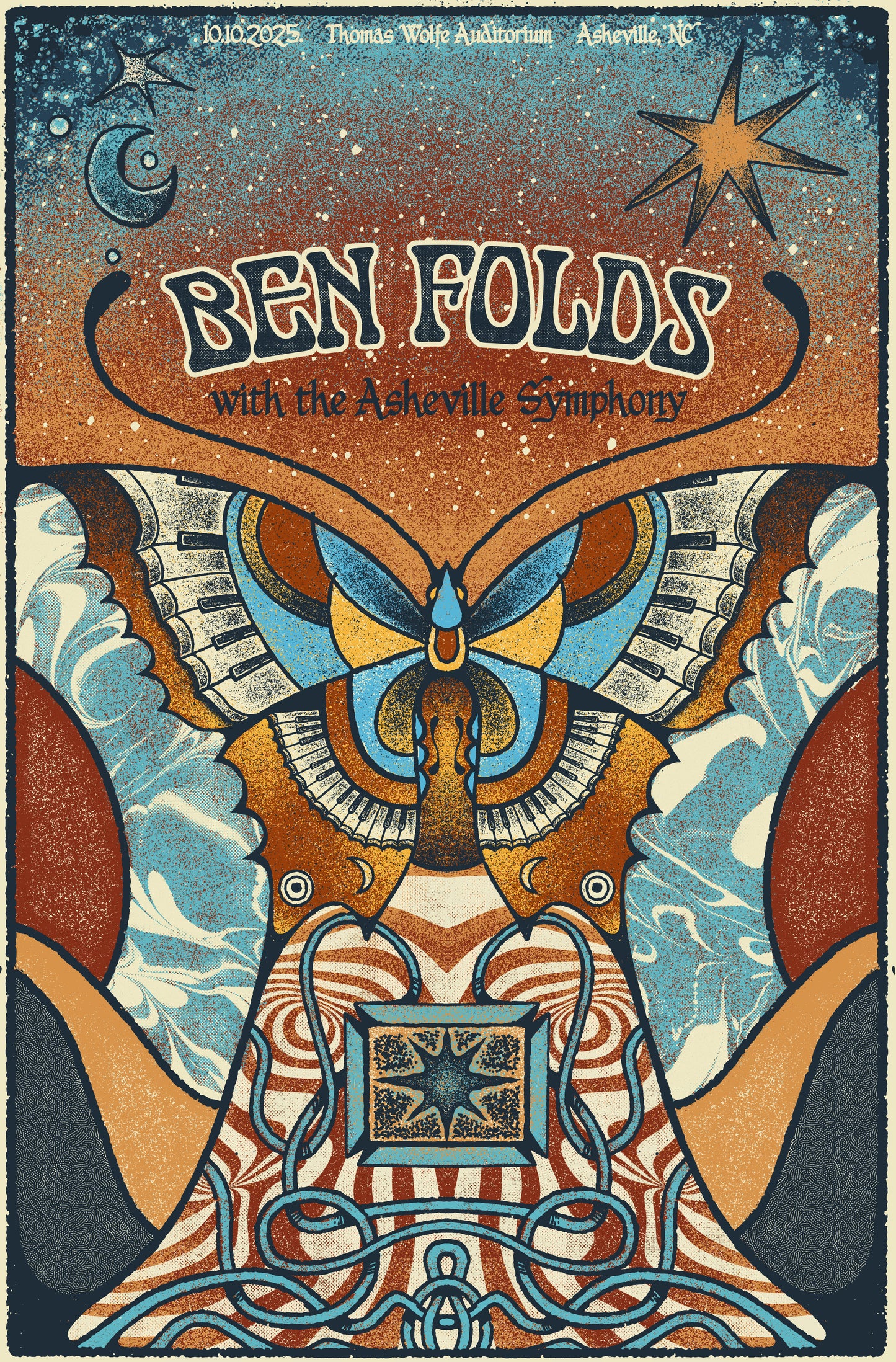 Ben Folds and The Asheville Symphony Poster Oct 10, 2025