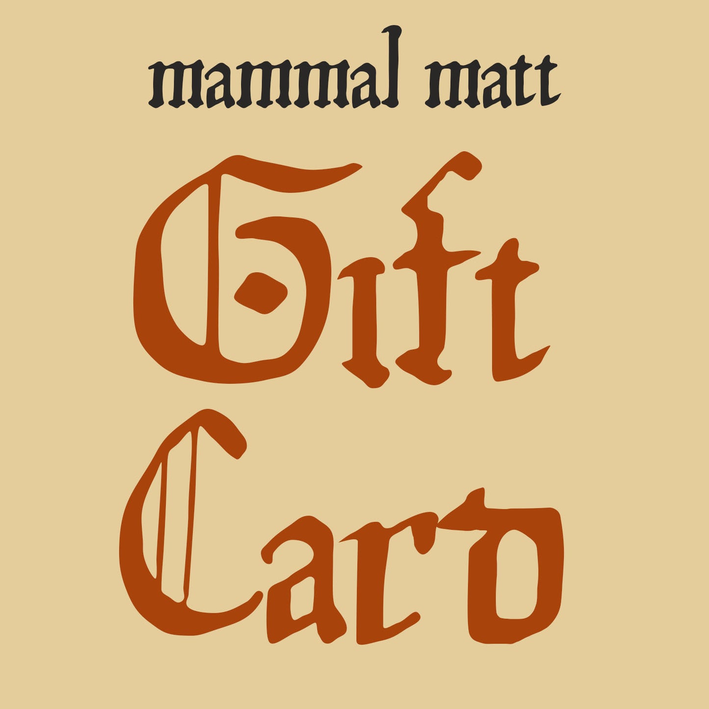 GIFT CARD