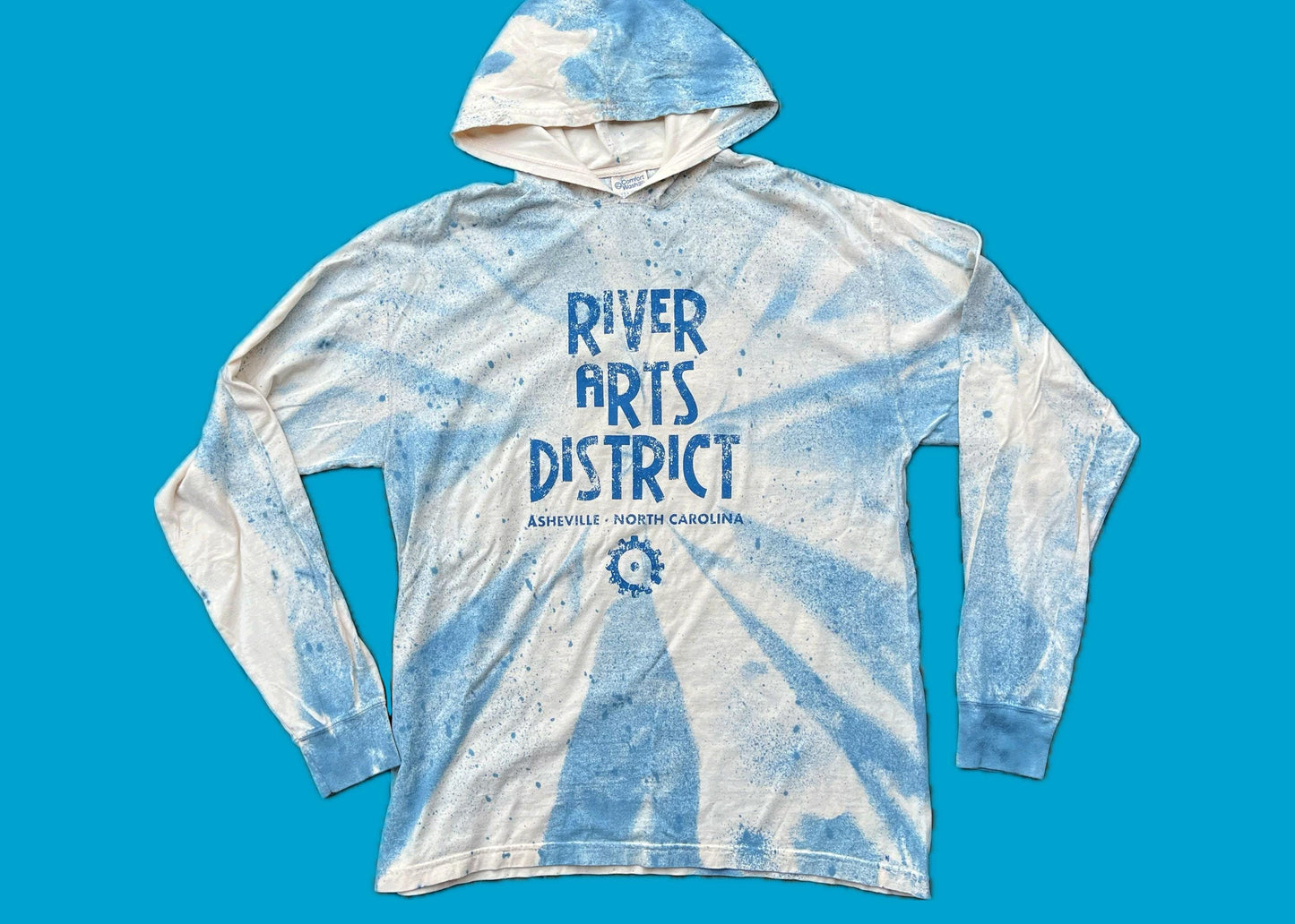 River Arts district Asheville long sleeve hooded shirt